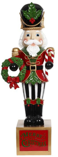 CLASSIC NUTCRACKER WITH WREATH RED JACKET 49"  - 29-03372-RED