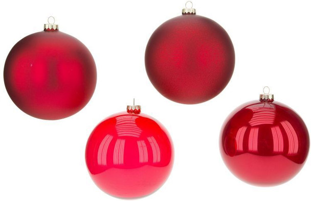 RED GLASS BALL ORN