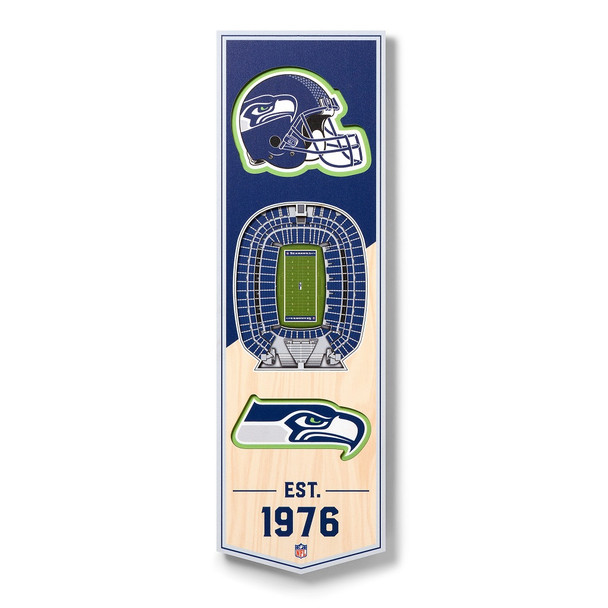 SEATTLE SEAHAWKS 3D STADIUM BANNER - 954163