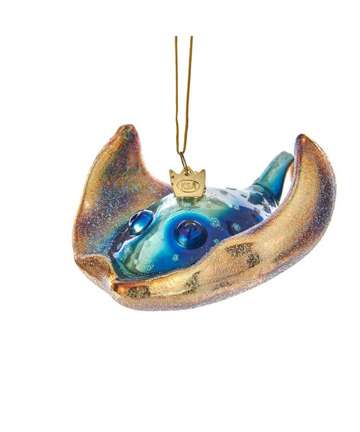 GLASS STINGRAY ORN - NB1343