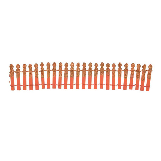 HALLOWEEN - PUMPKIN ORANGE GLITTER FENCE - 6007703