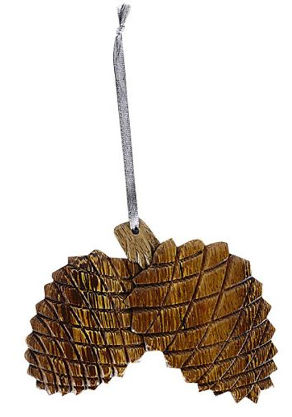 WOODEN PINE CONES ORNAMENT - ORN1104