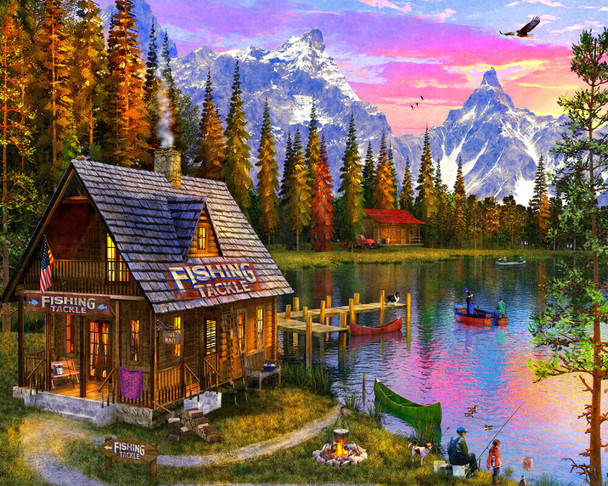 THE FISHING HUT JIGSAW PUZZLE - VC1150