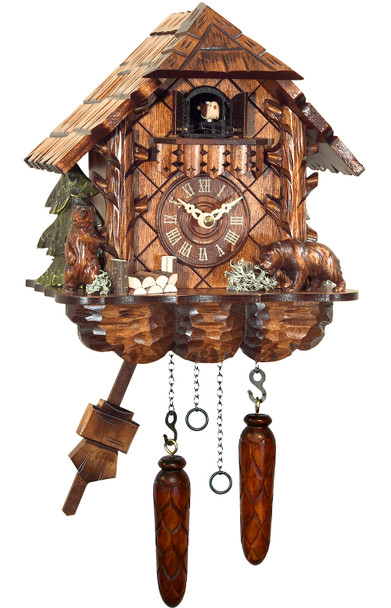 BEAR AND TREE CUCKOO CLOCK - 404QM