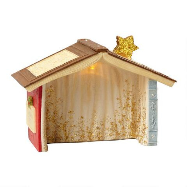 LIGHTED NATIVITY CRECHE - TAILS WITH HEART - 4052775