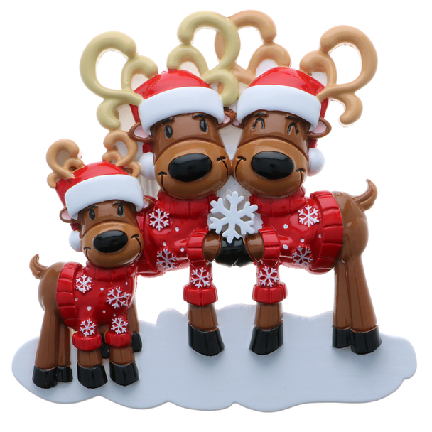 MR AND MRS REINDEER FAMILY OF 3 - OR2256-3