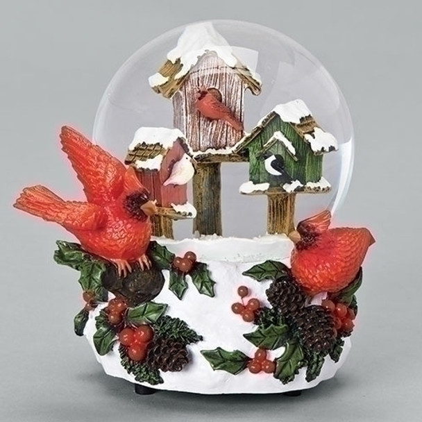 BIRDHOUSE W/ CARDINAL WATERGLOBE - 131922