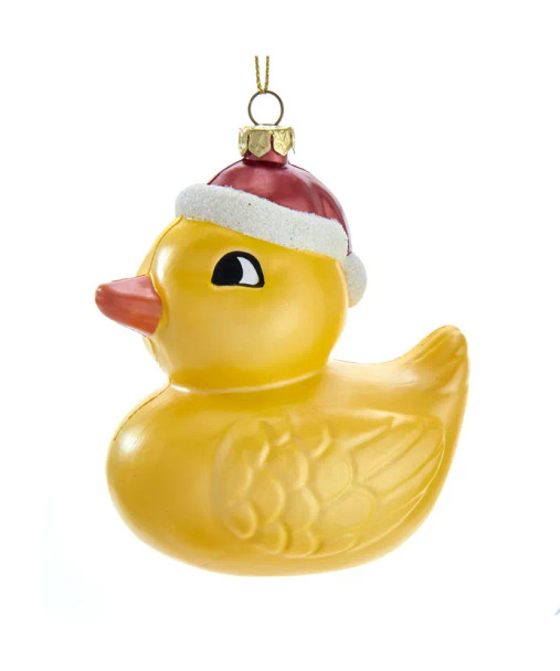 YELLOW DUCK ORNAMENT - D3677