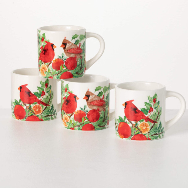 CARDINAL MUG SET OF 4 - PN3768