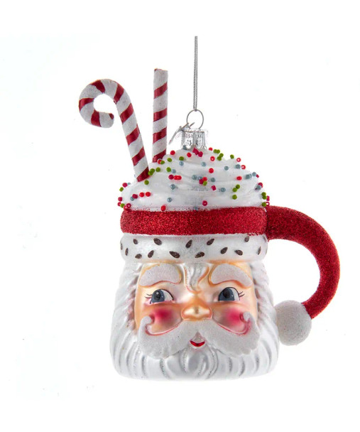 SANTA COCOA MUG ORN - NBX0079