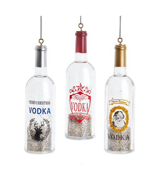 ACRYLIC VODKA BOTTLE ORN - T3107