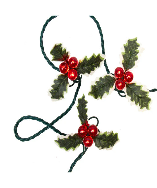 HOLLY BERRY CLUSTER LIGHT SET - UL4352