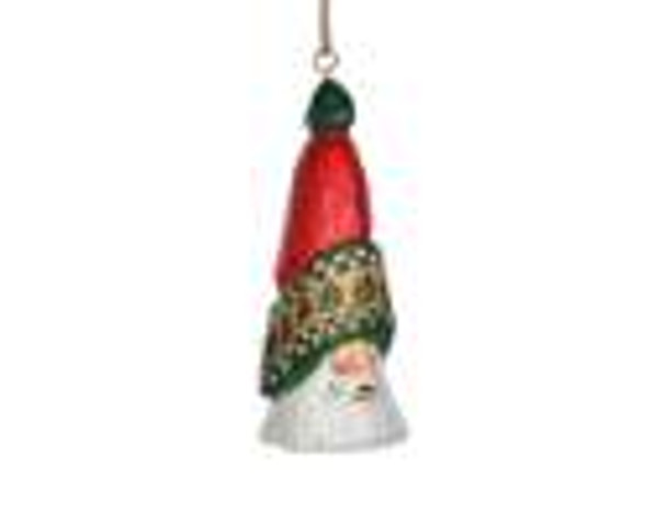 NORTH STAR TALL HAT SANTA ORN 5" - S1007