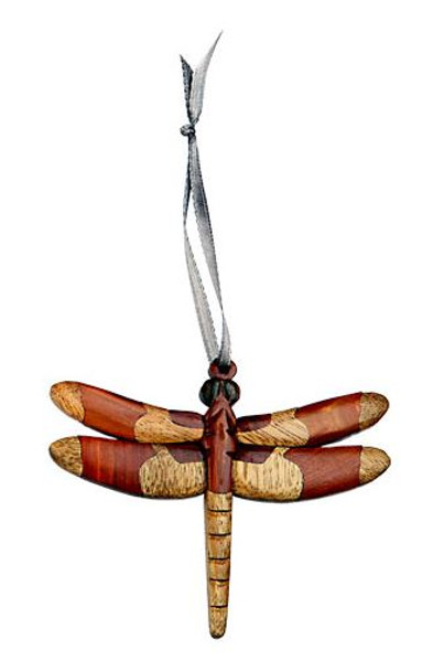 WOODEN DRAGONFLY ORNAMENT - ORN1006