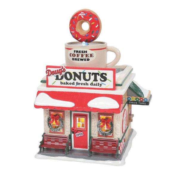 SNOW VILLAGE DOUG'S DONUT SHOP - 6009708