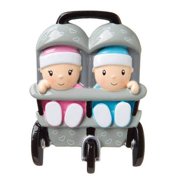 TWINS IN STROLLER - OR1748-A