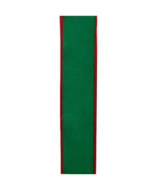4'' RED AND GREEN DOUBLE WIRE RIBBON - IN1165