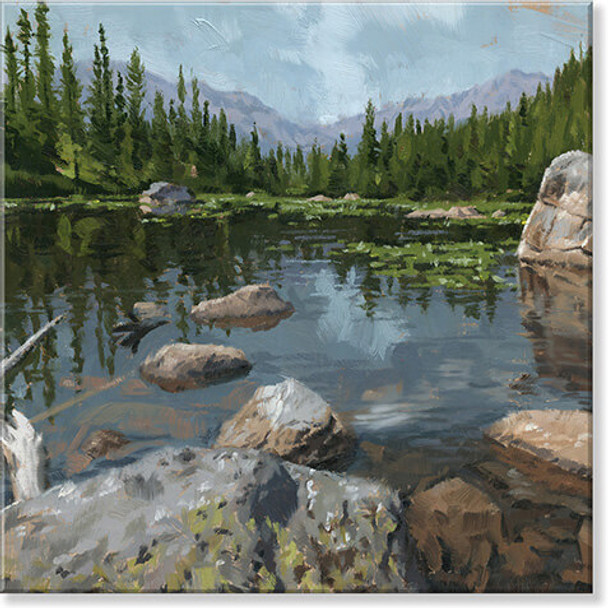 9" LEAVENWORTH ROCKY SHORE WALL ART - 739-S-0909