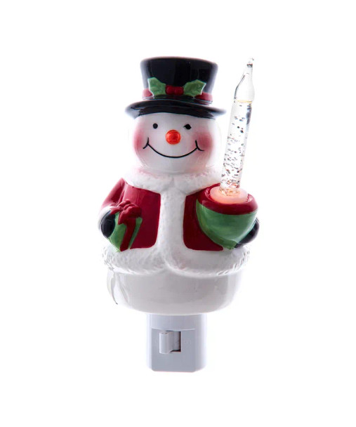 SNOWMAN BUBBLE LIGHT NIGHT LIGHT - UL1285