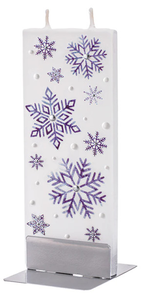 BLUE SNOWFLAKES CANDLE - D21013