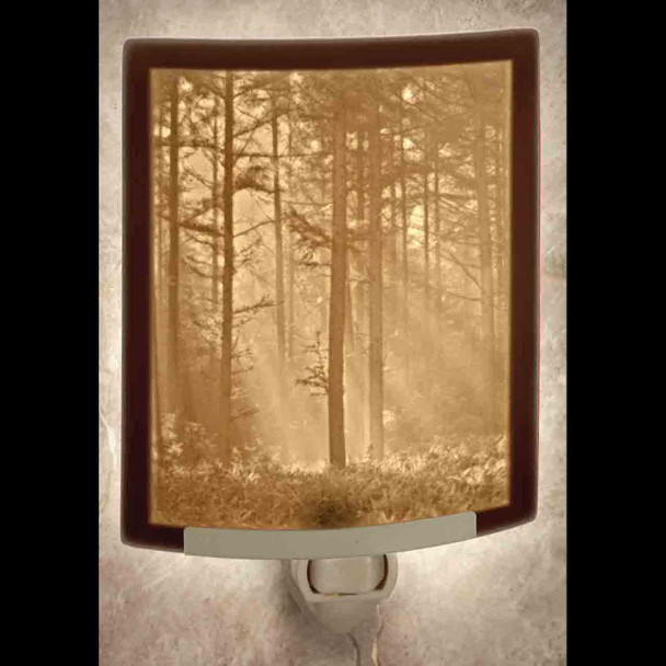 CURVED WOODLAND SUNBEAM NIGHT LIGHT - NR123