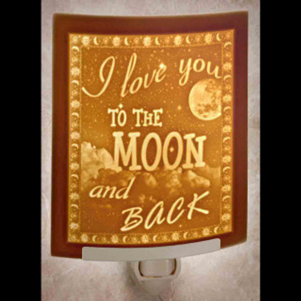 CURVED LOVE YOU TO THE MOON NIGHT LIGHT - NR285