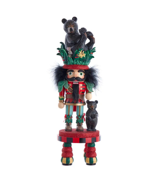 BLACK BEAR HAT NUTCRACKER - HA0691