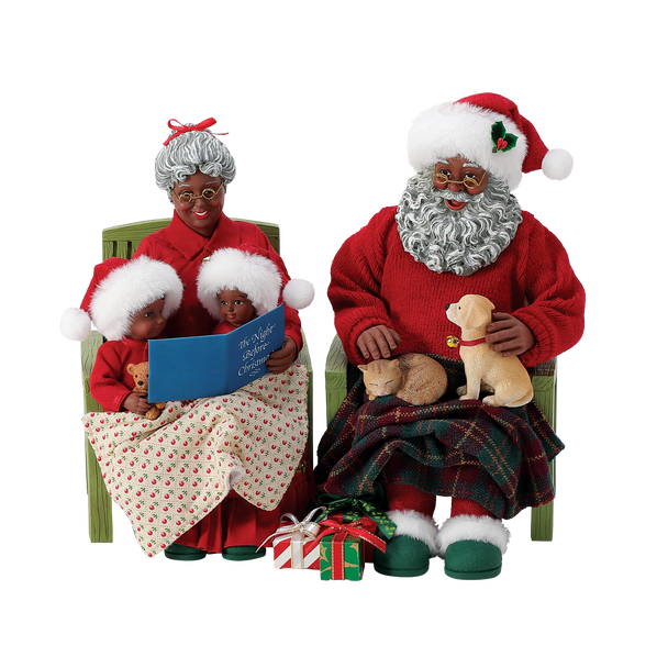 STORYTIME BLACK SANTA AND MRS. CLAUS  - 6012240
