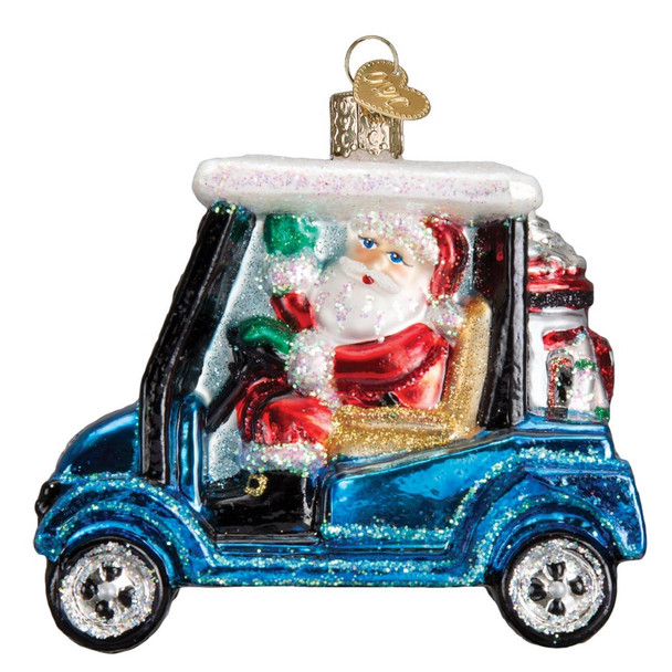 Golf Cart Santa by Old World Christmas 40287