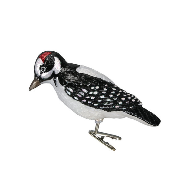 Clip-On Hairy Woodpecker by Old World Christmas 18039