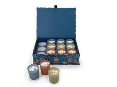 YEAR OF SCENTS SET OF 12 SCENTED CANDLES IN GIFT BOX - 54047