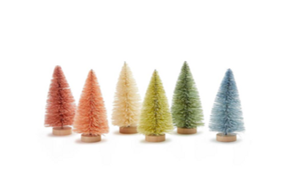 HOLIDAY PASTELS MINI BOTTLEBRUSH TREE - 82254