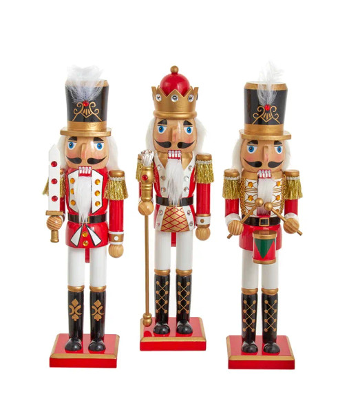 15'' RED AND WHITE SOLDIER AND KING - C5968