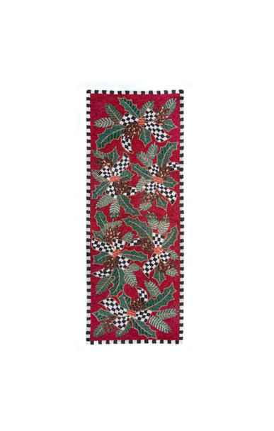 HOLLY HOLIDAY BEADED RUNNER - 72401-0055