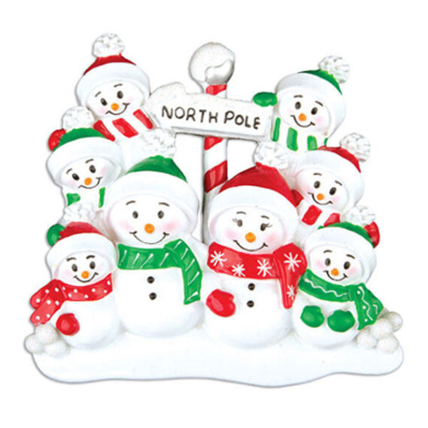 8 NORTH POLE FAMILY TABLE TOPPER - TT967-8