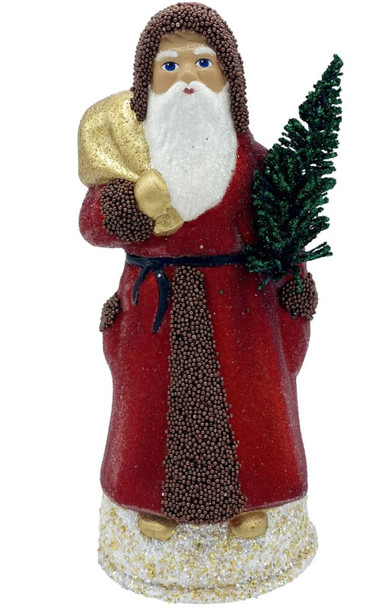 SANTA WITH RED BEADED COAT - 1921