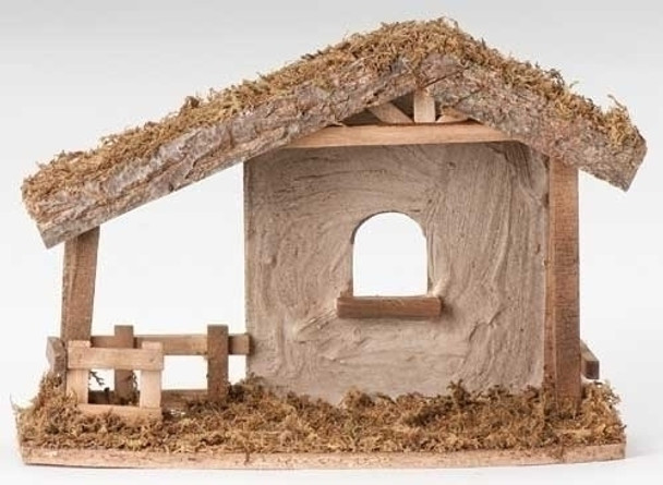 STUCCO STABLE FOR 5" SCALE NATIVITY FIGURES - 50556