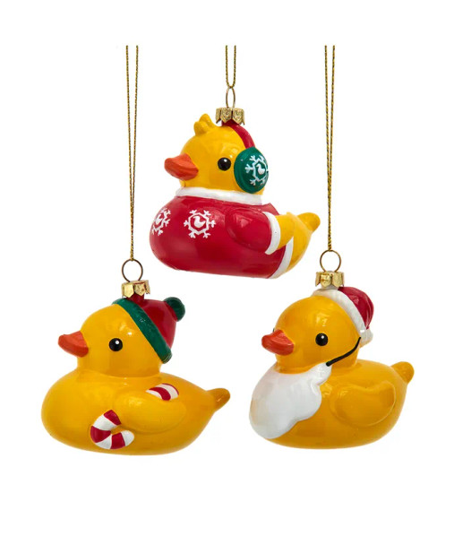 CHRISTMAS RUBBER DUCK ORNAMENT - D4614