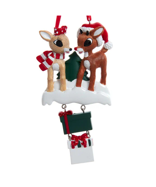 RUDOLPH + CLARICE FAMILY OF 2 WITH 2 PRESENTS - RU2226