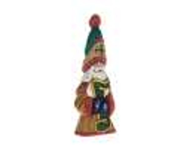 9" FESTIVE MUSIC TALL HAT SANTA - S1051