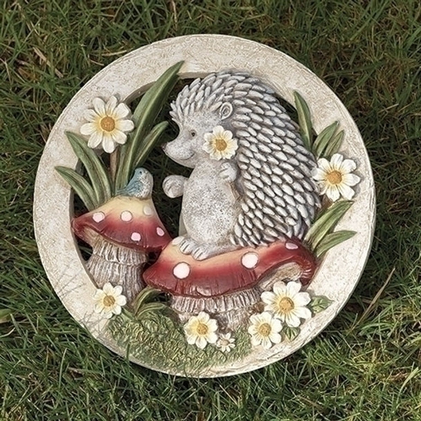 HEDGEHOG GARDEN STONE WALL HANGING - 15442