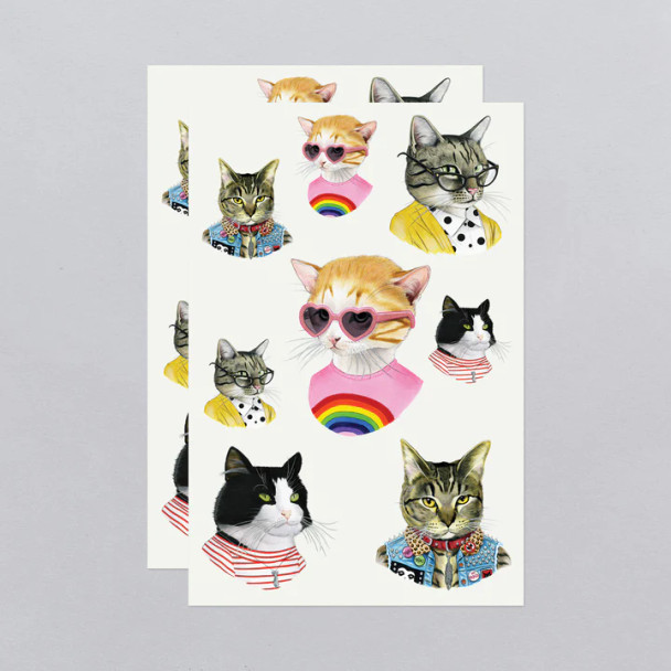 CAT PEOPLE TATTOO SHEETS - 8025-06