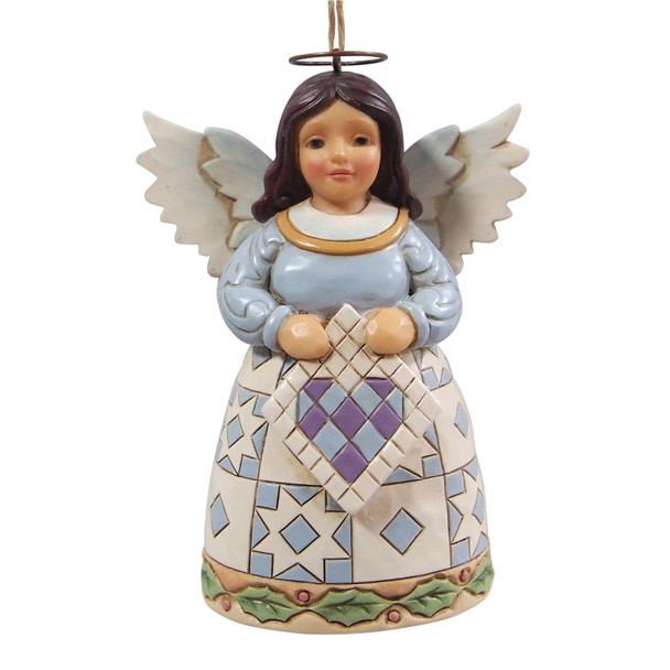 QUILTING ANGEL ORNAMENT - JIM SHORE - 6017305