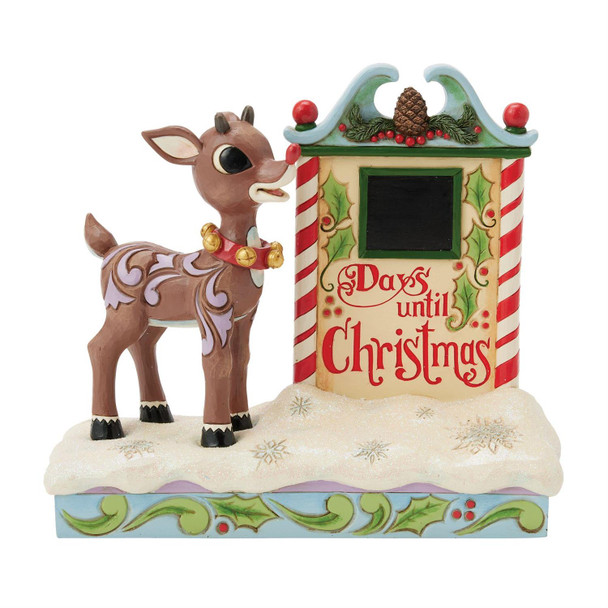 RUDOLPH CHALKBOARD COUNRDOWN CALENDAR - JIM SHORE - 6017189
