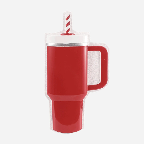 RED TUMBLER CUP ORANAMENT - OR3007