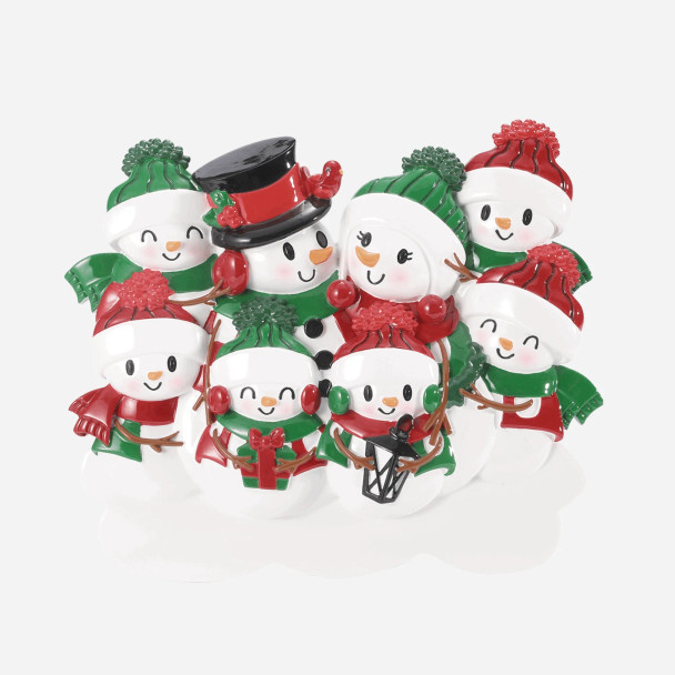 FAMILY OF 8 SNOWMAN TABLE TOPPER - TT2255-8