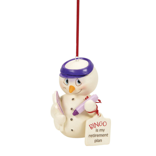 BINGO RETIREMENT PLAN ORNAMENT - 6016051