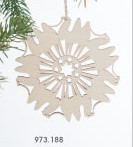 SWEDISH CAMEL SNOWFLAKE ORNAMENT - 973.188