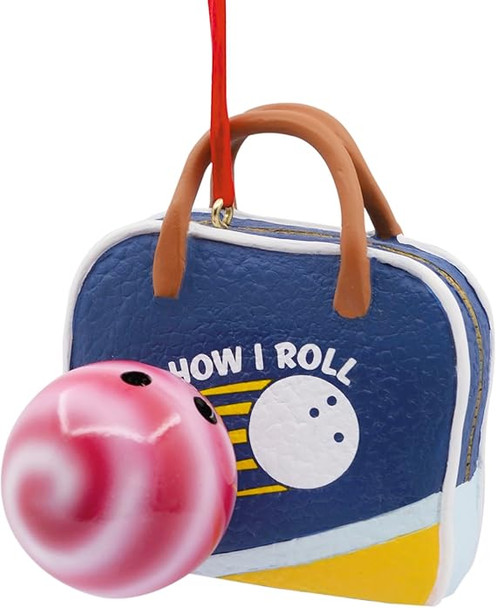 BOWLING BALL AND BAG ORNAMENT - 1HGO3413