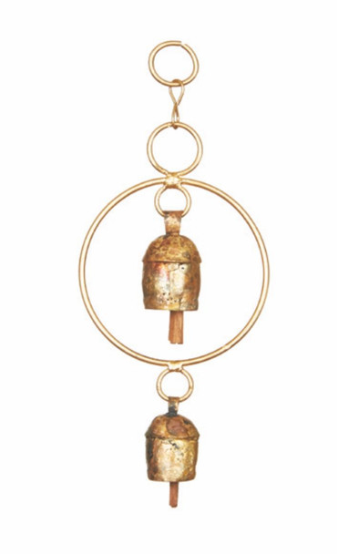 CIRCLE WITH 2 BELLS - MOR-116 - HANDMADE IN INDIA